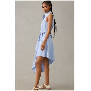 16 Anthropologie Light Blue Asymmetrical Dress